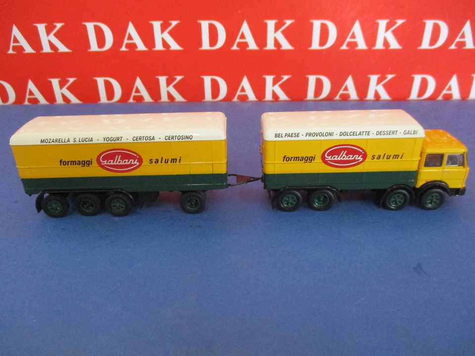 1/87 Modellino Camion Truck Fiat 691 Millepiedi Galbani 1970 by Brekina - Immagine 4 di 4