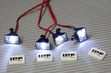Rc Scale Led Light Pods Roof Lights Ipf Square 4 Pcs