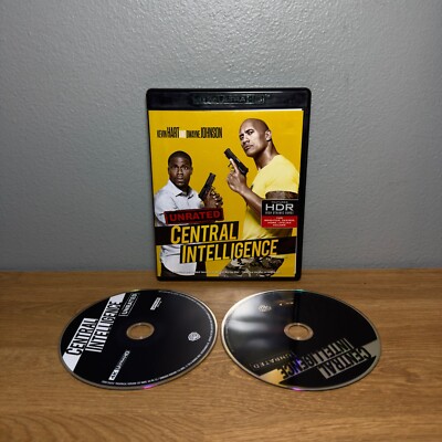 Central Intelligence (Ultra HD 4k UHD Blu-Ray, 2016) Kevin Hart  Dwayne Johnson
