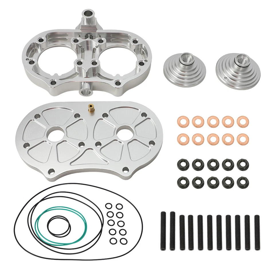 Billet Cool Head w/ 21cc Domes Stud O-Ring Set For Yamaha Banshee 350 87-06 ATV - Image 2 of 4