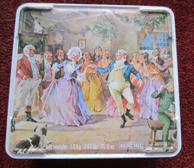 Vintage Keksdose ''Party at Dingley Dell'' Charles Dickens Tea Time sortiert