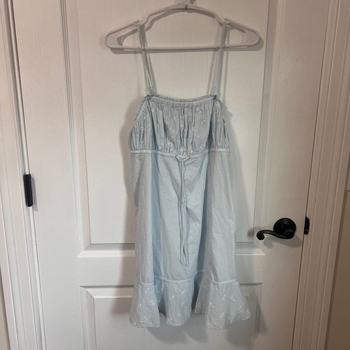 American Eagle Outfitters Summer Dress Adjustable Straps Blue Size Medium NWOT