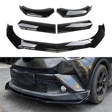 Gloss Black Front Bumper Lip Spoiler Splitter Lower Body Kit For Toyota Camry