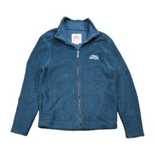 Weird Fish Macaroni Full Zip Jacket Men’s XS Teal Blue Fleece VGC