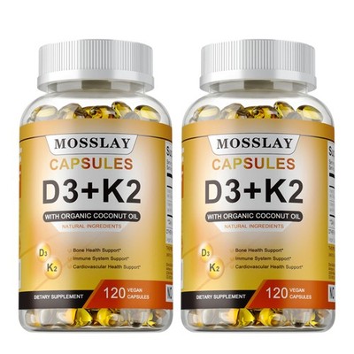 Vitamin D3 + K2 (MK-7) 240pcs  und Knochengesundheit   Nahrungsergänzungsmittel