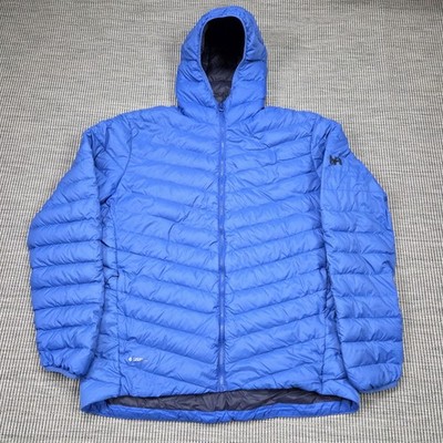 Helly Hansen 700 Daunen Puffer Jacke Herren XL blau Pertex Mircolight Kapuze