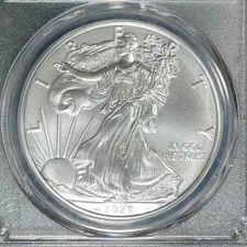 2021-S AMERICAN SILVER EAGLE DOLLAR TY 1 ~ PCGS MS 70 EMERGENCY ISSUE REF#584