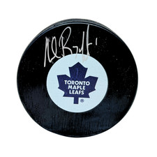 Andrew Raycroft Toronto Maple Leafs Signed NHL Autograph Puck Silver Auto