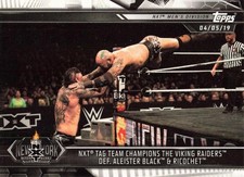 Viking Raiders Def. Black & Ricochet 2019 Topps WWE NXT #86 Wrestling