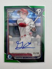 2024 Bowman Draft - Chrome Prospect Auto Griffin Burkholder #CPA-GB Green /99