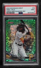 2022 Bowman's Best Green Mini-Diamond Refractor 9/99 Oneil Cruz PSA 9 Rookie RC