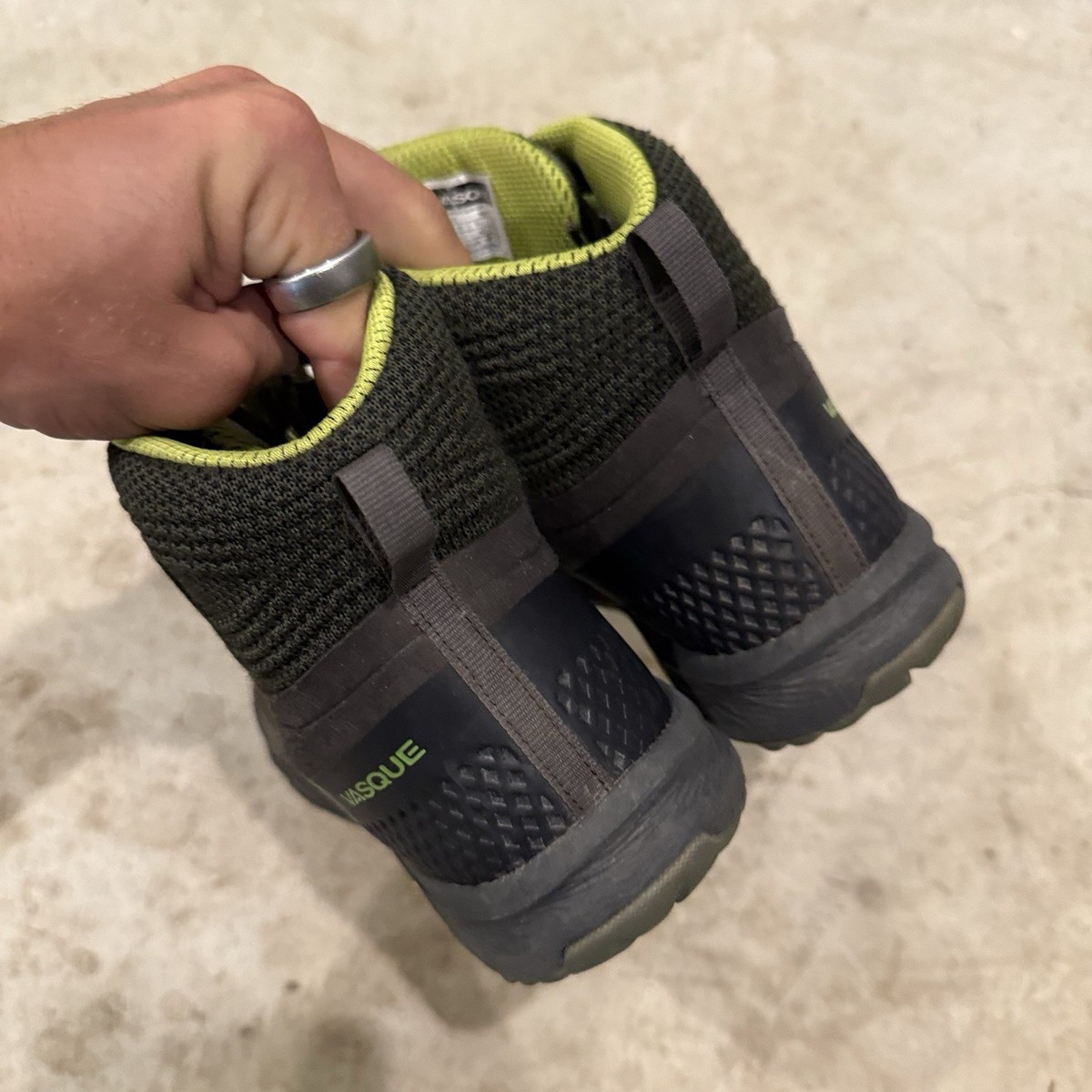 Vasque Breeze LT GTX Mens Hiking Shoes Sz 7.5 Beluga Lime  display picture 2