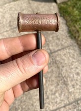 Martello Piccolo In Rame Vintage Da Orefice Cm 12