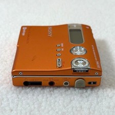 Sony Walkman MZ-N910 Orange Minidisc Net MD Recorder Working Used