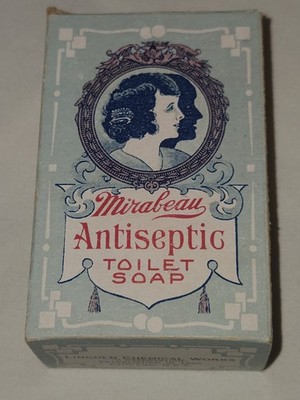 Mirabeau Toilet Soap Boxes Vintage Old Excellent Shape