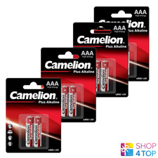 8 Camelion AAA Plus Alkaline Batteries LR03 MN2400 AM4 E92 1.5V 2 Pack New