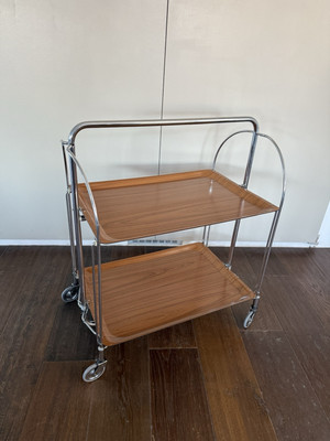 Dinett Bremshey Servierwagen 70er Jahre - Seltene Farbe Top Zustand - Kein Rost