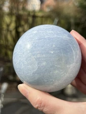 Celestite Ball : Inner Peace : Wisdom : Gentle Strength 75mm 16