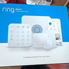 Ring Alarm Home Security Kit White Z-Wave Power Backup w/ Keypad Sensors