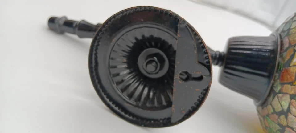 Aplique turco mosaico luz vela pared marroquí Tiffany colorido verde amarillo Foto 4 de 4