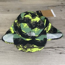 Toddler The North Face Hat Cap Kids Small Sun Shield Neck Covering Yellow Loud