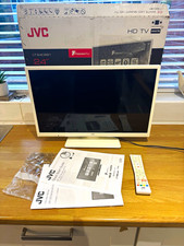 JVC LT-24C681 24” White Smart HD TV Freeview Play LED TV + Remote & Box