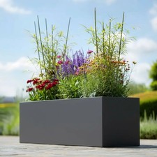 Zinc Galvanised Trough Planter | No Assembly Needed | Lightweight | 4+ Sizes