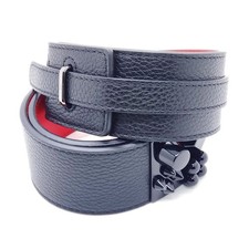 NO TARIFF Christian Louboutin Belt Black Leather 2274199