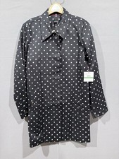 Rafaella Womens Large Cotton Black Jacket White/Red Polka Dots NWT