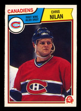 1983-84 OPC O PEE CHEE NHL #194 Chris Nilan RC NM Montreal Canadiens Rookie