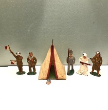 Barclay - 5 Miscell Soldiers and Tent, 1930s/40s