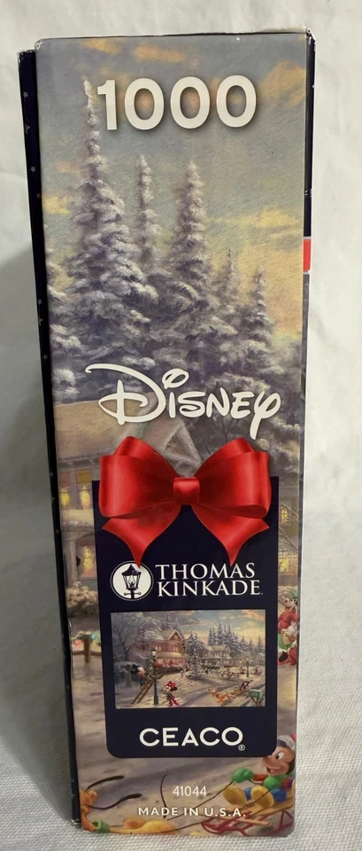 Thomas Kinkade Disney La Bella y la Bestia Invierno Puzzle 1000 Piezas Nuevo Foto 3 de 4