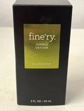 fine'ry Men's Eau De Parfum - Jungle Vetiver - Cologne Spray 2 oz. Open Box