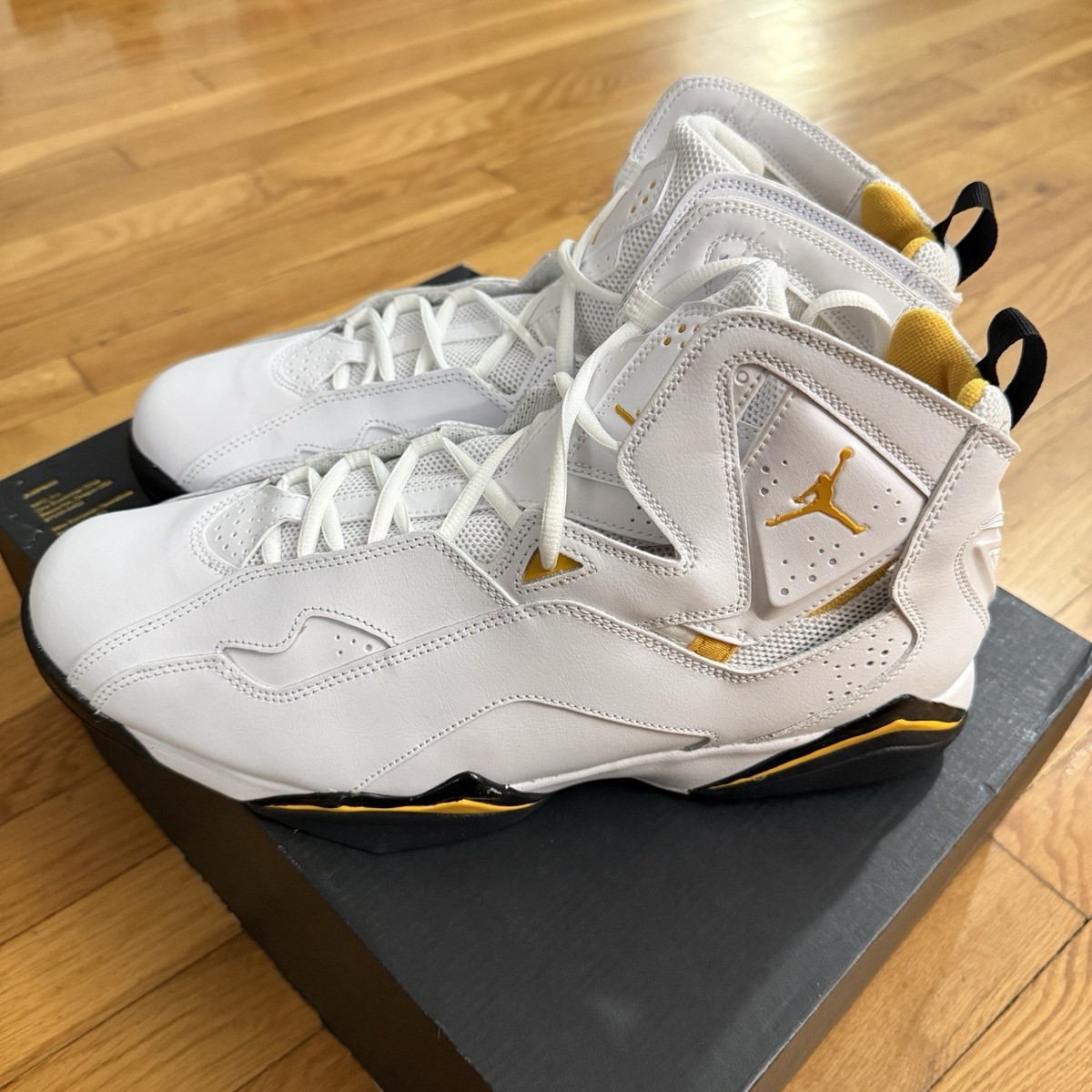 Nike Air Jordan True Flight 'White Yellow Ochre' Men's Size 14