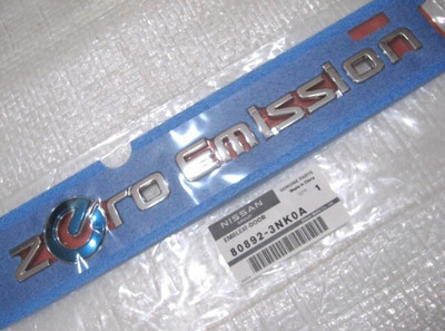 Nissan Leaf ZERO EMISSION Trunk Emblem Badge 80892-3NK0A Authentic OEM