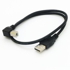 19 Inch USB B Right Angle 90 Degree High Speed Printer Cable A Male to B Male