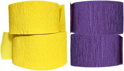 Usa-Made Hanging Decorative Crepe Paper Streamers for Birthday, Party, Holiday,