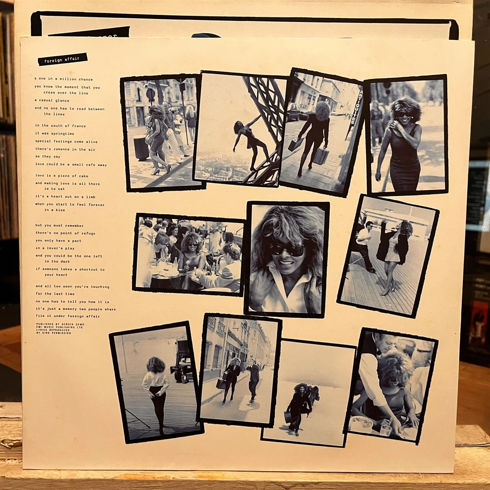 [ROCK/POP/SOUL]~EXC LP~TINA TURNER~Foreign Affair~{1989~CAPITOL~Issue]~UK IMPORT - Image 4 of 4