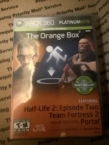 The Orange Box Half Life 2 Portal - Microsoft Xbox 360 - Complete CIB W/ Manual