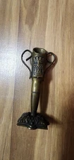 Trench art bronze Pen holder mini vase ships Paris