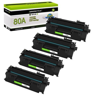 4× Toner for HP 80A LaserJet Pro 400 M401dne MFP M425dn CF280A 80A Printer