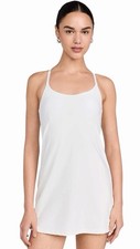 NWT The Upside Sz 8 Peached Brooklyn Dress Sleeveless Active Wear Jersey White