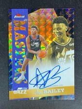 2025-26 Topps Finest Ace Bailey Auto Masters Orange Geometric Refractor /25
