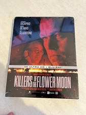 Killers Of The Flower Moon 4K UHD Blu-Ray Steelbook SEALED - Rare Import read*