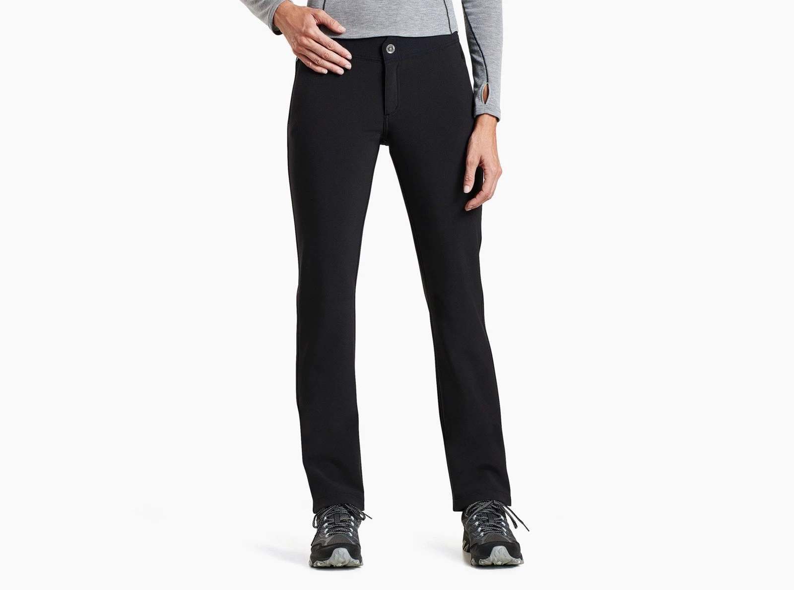 Kuhl Frost Softshell Fleece Lined Pants Size 14 Short Pants Black 6286