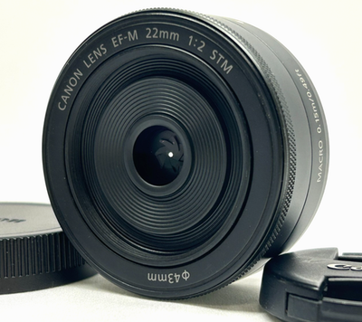 Mint] Canon Lens EF-M 22mm f/2 STM for EOS M EF-M Mount w/Caps