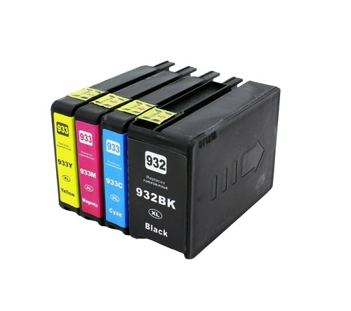 Cartucce Compatibili Xl Per Hp A Getto D'inchiostro Cartucce Inchiostro 932XL 933XL - Set 4 Pezzi Per HP Officejet 6100, 6600, 6700, 7100, 7610 Cartucce Hp 912 XL - Foto 4
