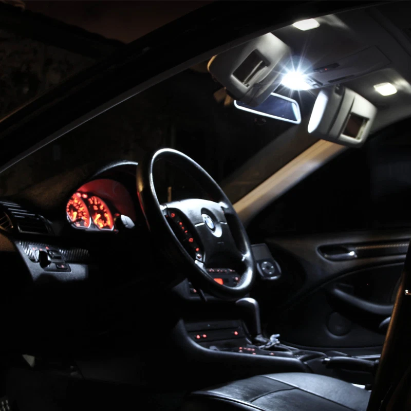 BMW Serie 3 E46 Sedán Cupé LED Interior Conjunto Premium SMD Bombillas Blanco Sin Errores Foto 3 de 4