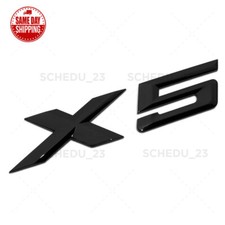 14-26 Gloss Black Bmw X5 Rear Liftgate Letter Emblem Badge Trunk Abs M Sport