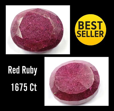 Best Sale Red Ruby Oval Shape 1675.00 Ct EGL Certified Loose Gemstone R